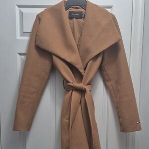 Tahari Women's Tan Wrap Trench Coat